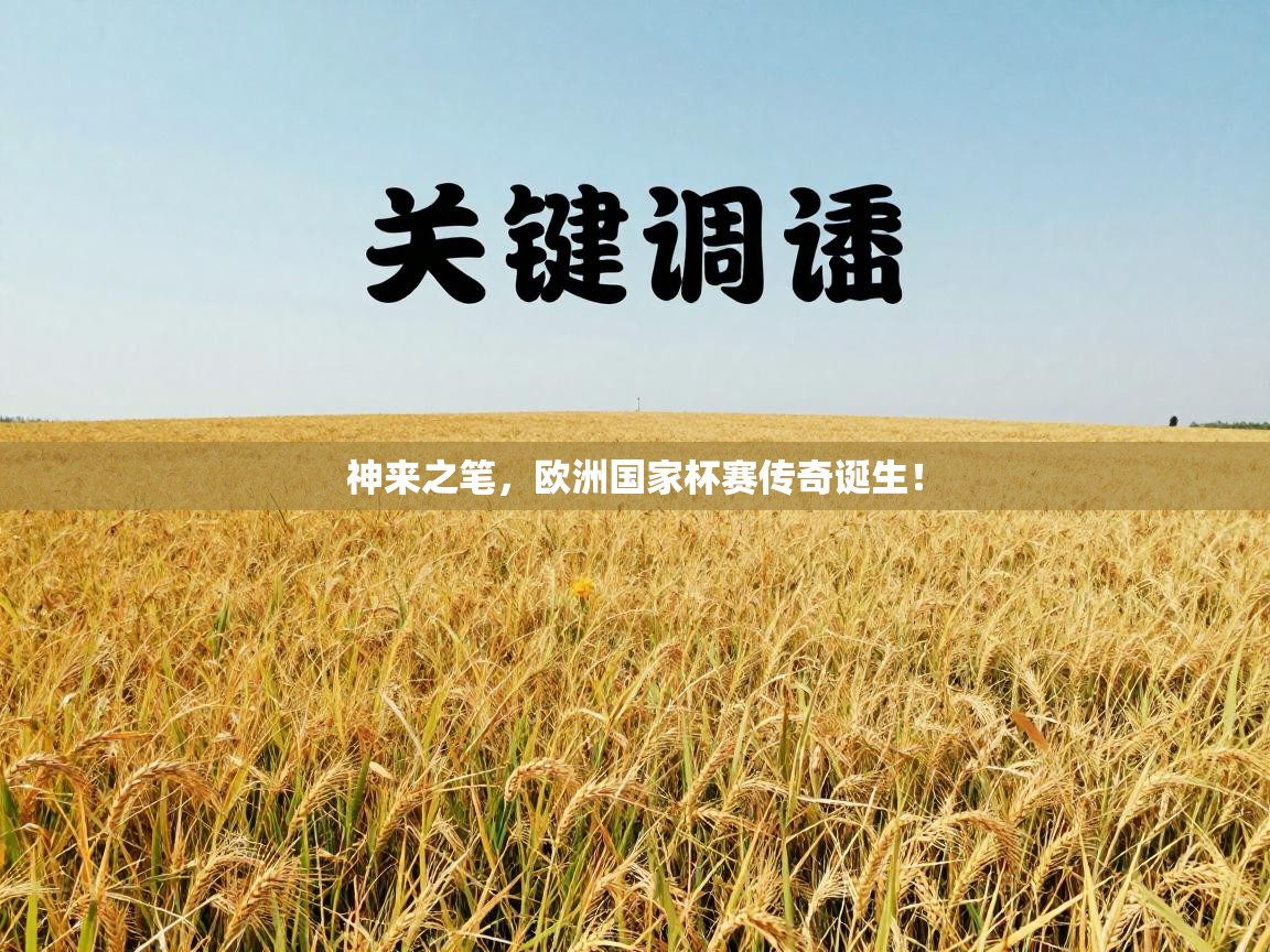 神来之笔，欧洲国家杯赛传奇诞生！